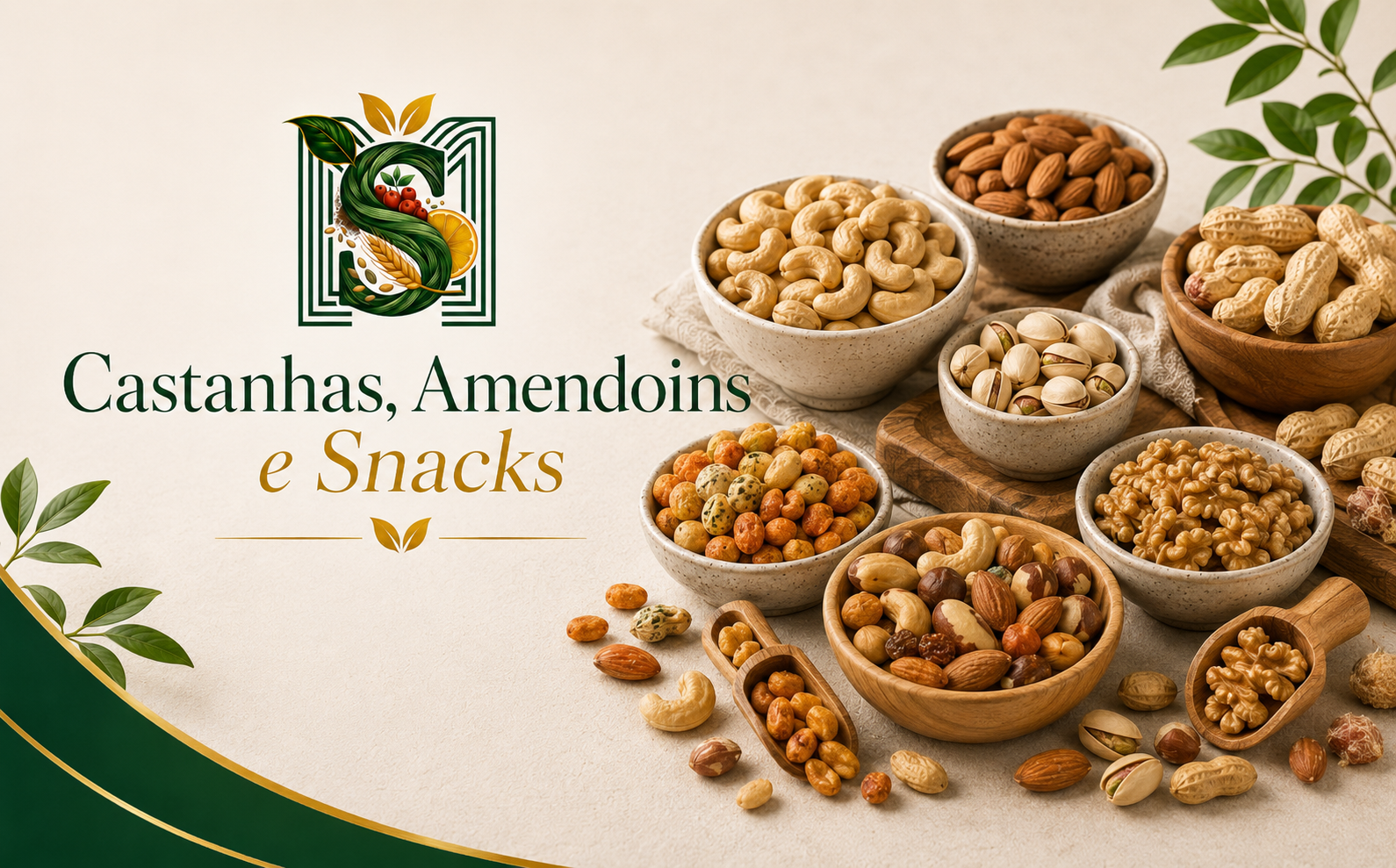 Castanhas, Amendoins e Snacks