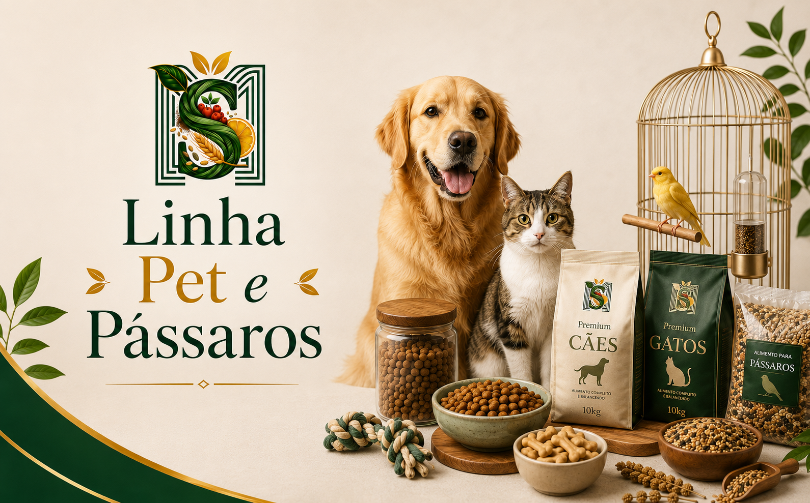 Linha Pet e Pássaros